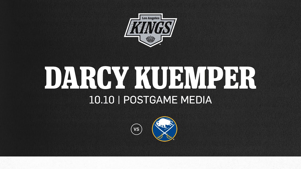 Goaltender Darcy Kuemper | 10.10 LA Kings Win over Buffalo Sabres | Postgame Media