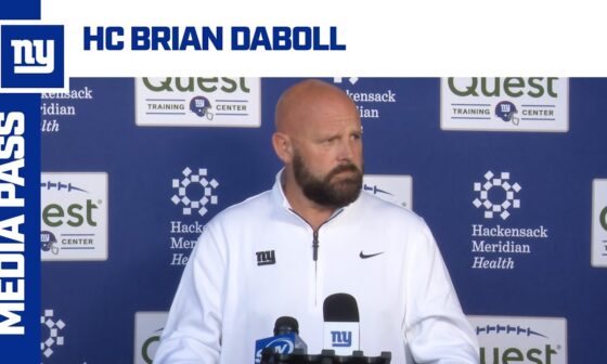 Coach Brian Daboll Provides Final Injury Updates Before SNF | New York Giants