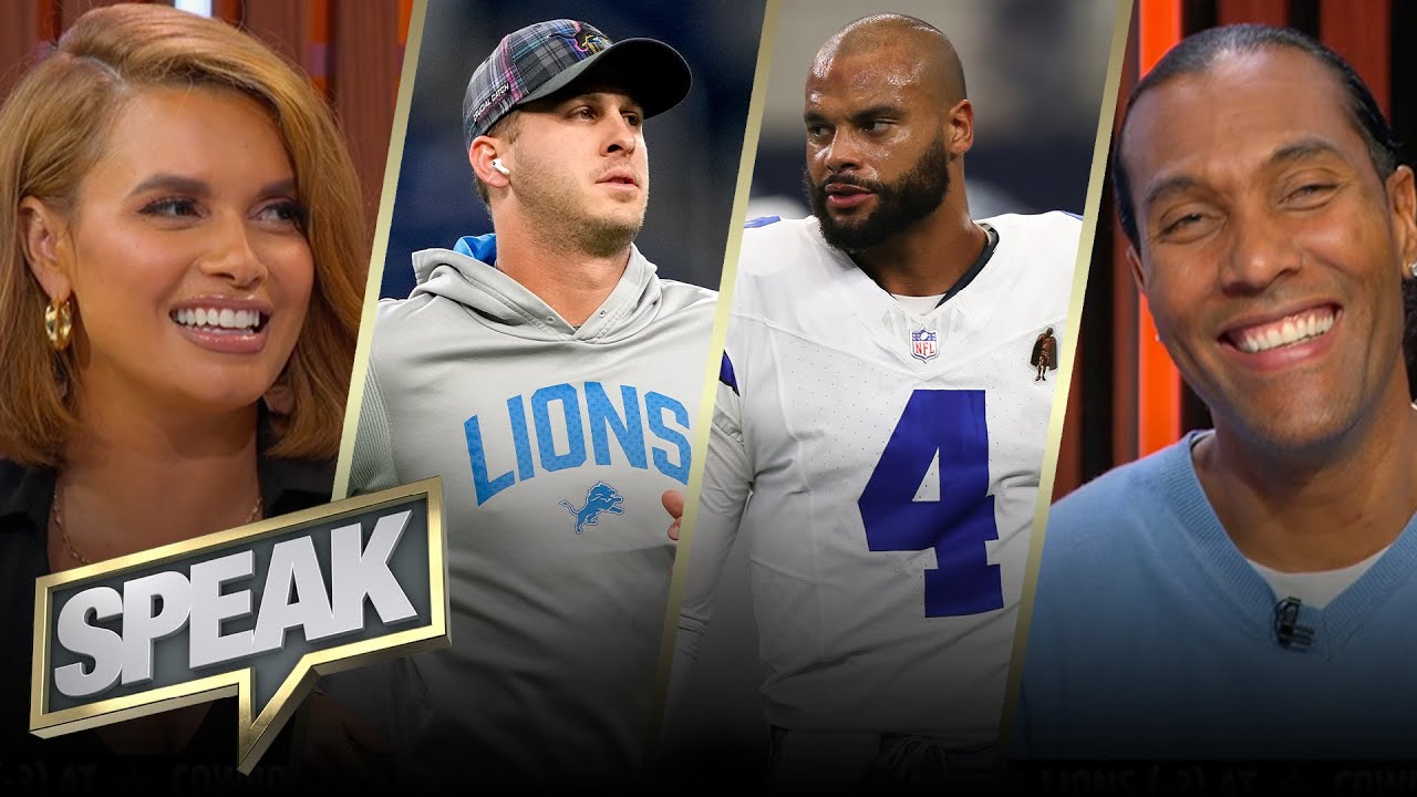 Should the Cowboys be home underdogs to the Lions, and is Goff better than Dak? | NFL | SPEAK