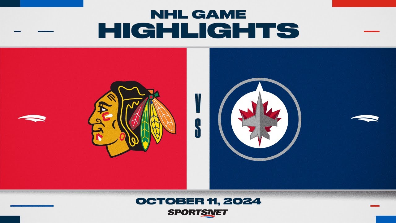 NHL Highlights | Blackhawks vs. Jets - October 11, 2024