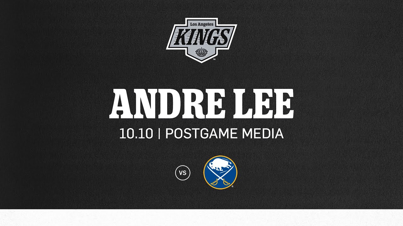 Forward Andre Lee | 10.10 LA Kings Win over Buffalo Sabres | Postgame Media