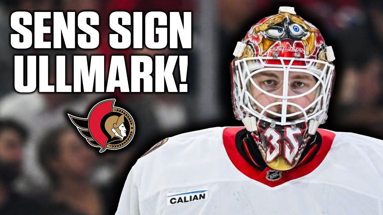 Linus Ullmark signs a 4 year, $8.25 Million Extension with the Ottawa Senators