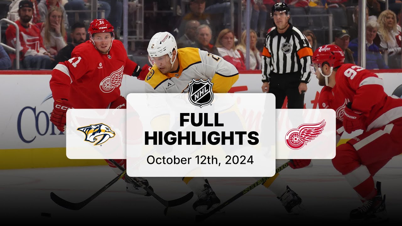 Predators at Red Wings | October 12, 2024 | NHL Full Game Highlights