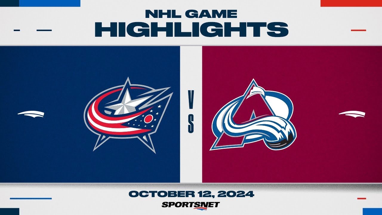 NHL Highlights | Blue Jackets vs. Avalanche - October 12, 2024