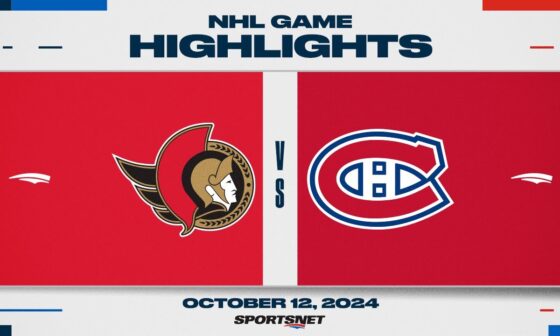 NHL Highlights | Senators vs. Canadiens - October 12, 2024