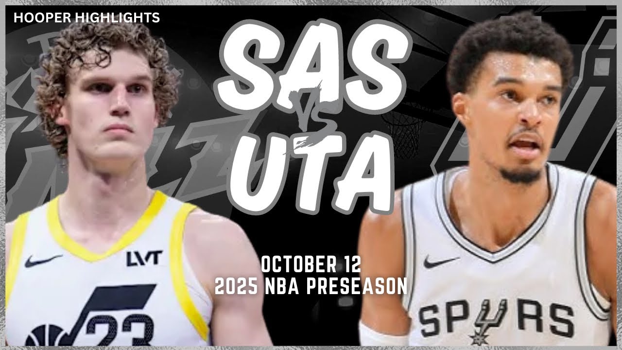 San Antonio Spurs vs Utah Jazz Full Game Highlights | Oct 12 | 2024-25 NBA Preseason