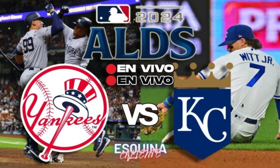 🔴 EN VIVO: NEW YORK YANKEES vs KANSAS CITY ROYALS - AMERICAN LEAGUE DIVISION SERIES 2024 -  MLB LIVE