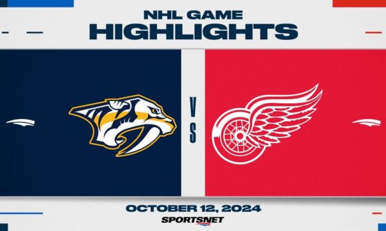 NHL Highlights | Predators vs. Red Wings - October 12, 2024