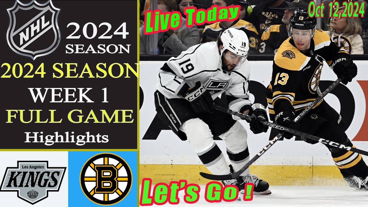 NHL Highlights | Los Angeles Kings vs Boston Bruins [ FULL GAME  ] Oct 12, 2024 | NHL Today | NHL