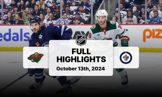 Wild at Jets | October 13, 2024 | NHL Full Game Highlights