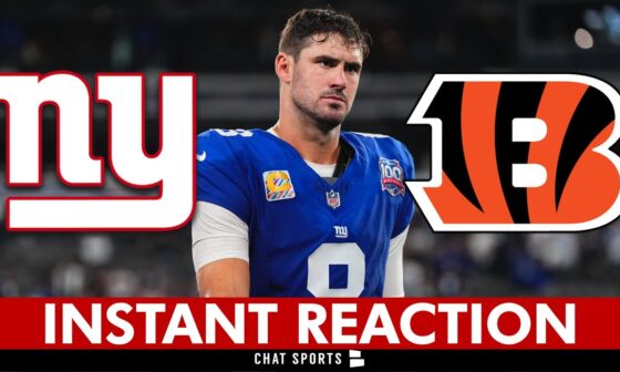 Daniel Jones Continues To Rob The NY Giants | Giants vs. Bengals INSTANT REACTION