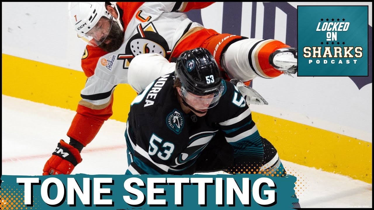 Macklin Celebrini To IR & San Jose Sharks Setting Tone Despite The Loss To The Anaheim Ducks