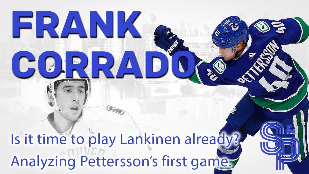 Is it time for the #canucks to play Lankinen? Pettersson didn't impress in game 1.