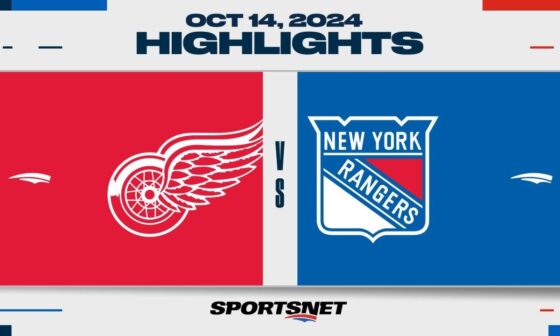 NHL Highlights | Red Wings vs. Rangers - October 14, 2024