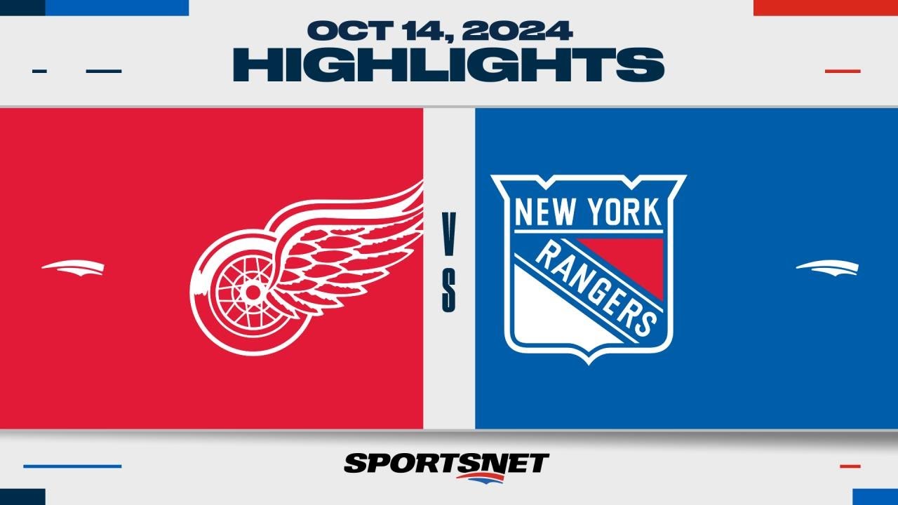 NHL Highlights | Red Wings vs. Rangers - October 14, 2024