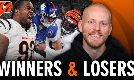 Bengals WINNERS & LOSERS After Win Over Giants on Sunday Night Football