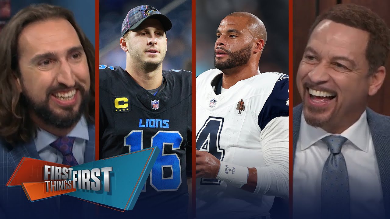 Lions beat Cowboys, Brou grades Dallas, Lions the team to beat in the NFC? | FIRST THINGS FIRST