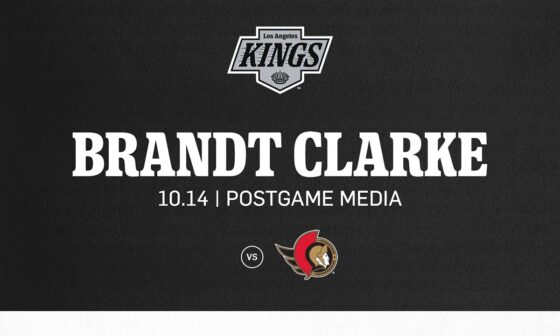 Defenseman Brandt Clarke | 10.14 LA Kings fall to Ottawa Senators in Overtime