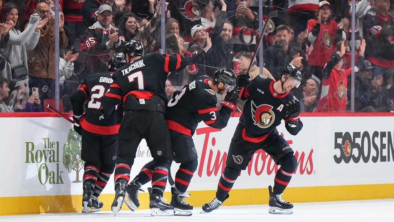 Scoring chaos in Ottawa! 🚨 Drake Batherson and Thomas Chabot light the lamp 19 seconds apart!