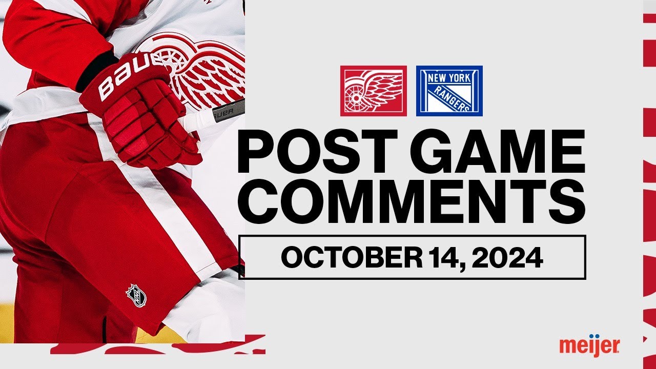 Dylan Larkin, Alex Lyon, Derek Lalonde Post Game | Oct. 14 vs NYR