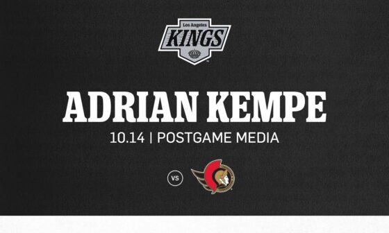 Forward Adrian Kempe | 10.14 LA Kings fall to Ottawa Senators in Overtime