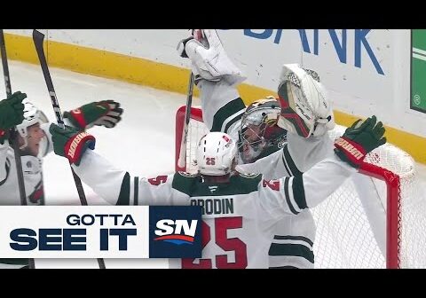 GOTTA SEE IT: Filip Gustavsson Scores First GOALIE GOAL In Wild History