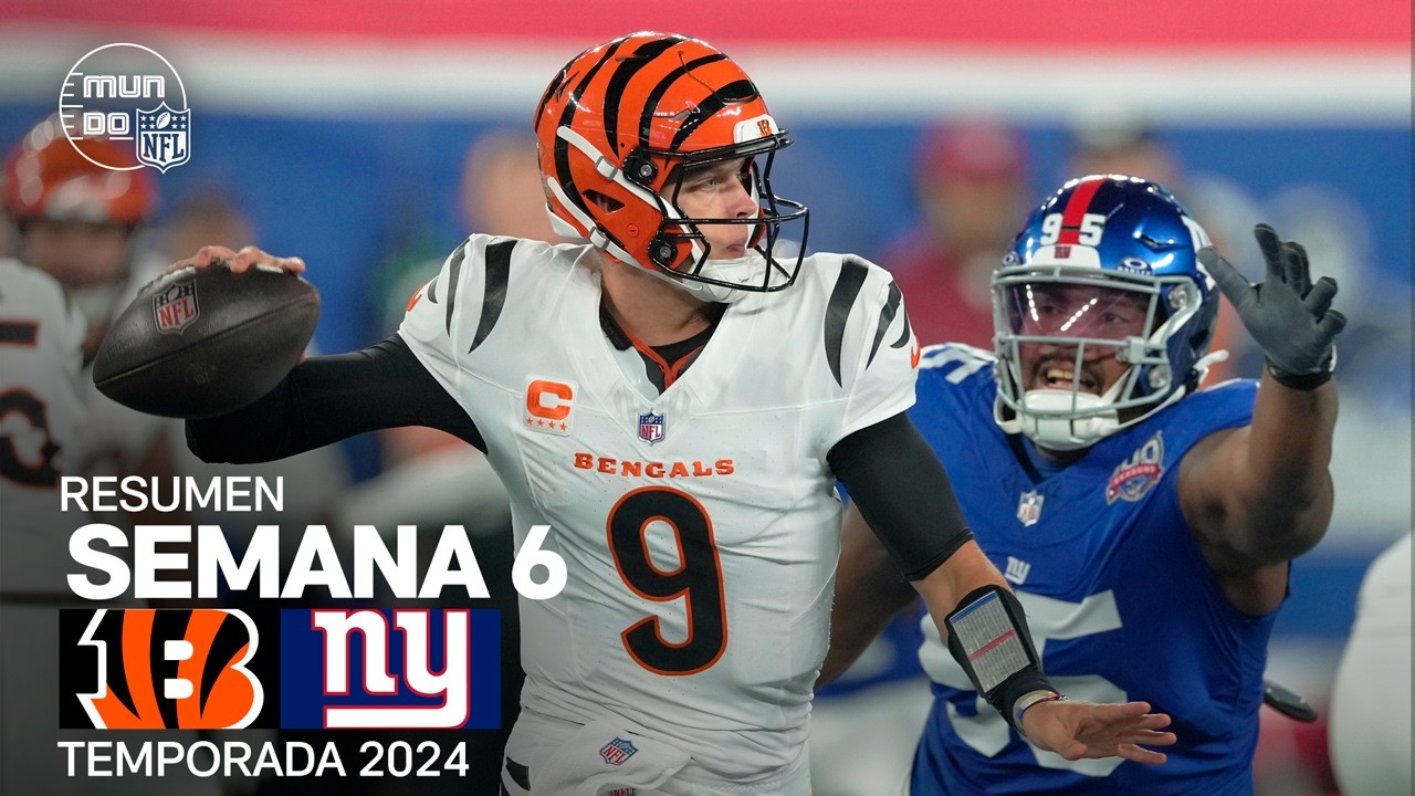 Cincinnati Bengals vs. New York Giants | Semana 6 - NFL 2024 | Highlights Resumen en español