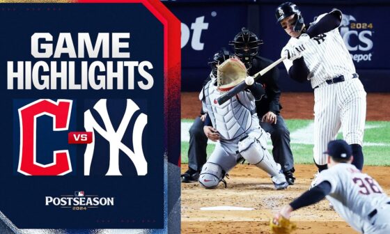 Guardians vs. Yankees ALCS Game 2 Highlights (10/15/24) | MLB Highlights