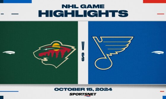 NHL Highlights | Wild vs. Blues - October 15, 2024