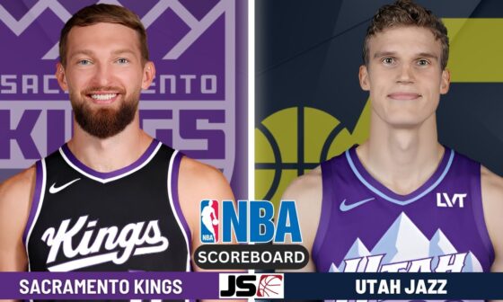 Sacramento Kings vs Utah Jazz | NBA Live Play By Play Scoreboard 2024