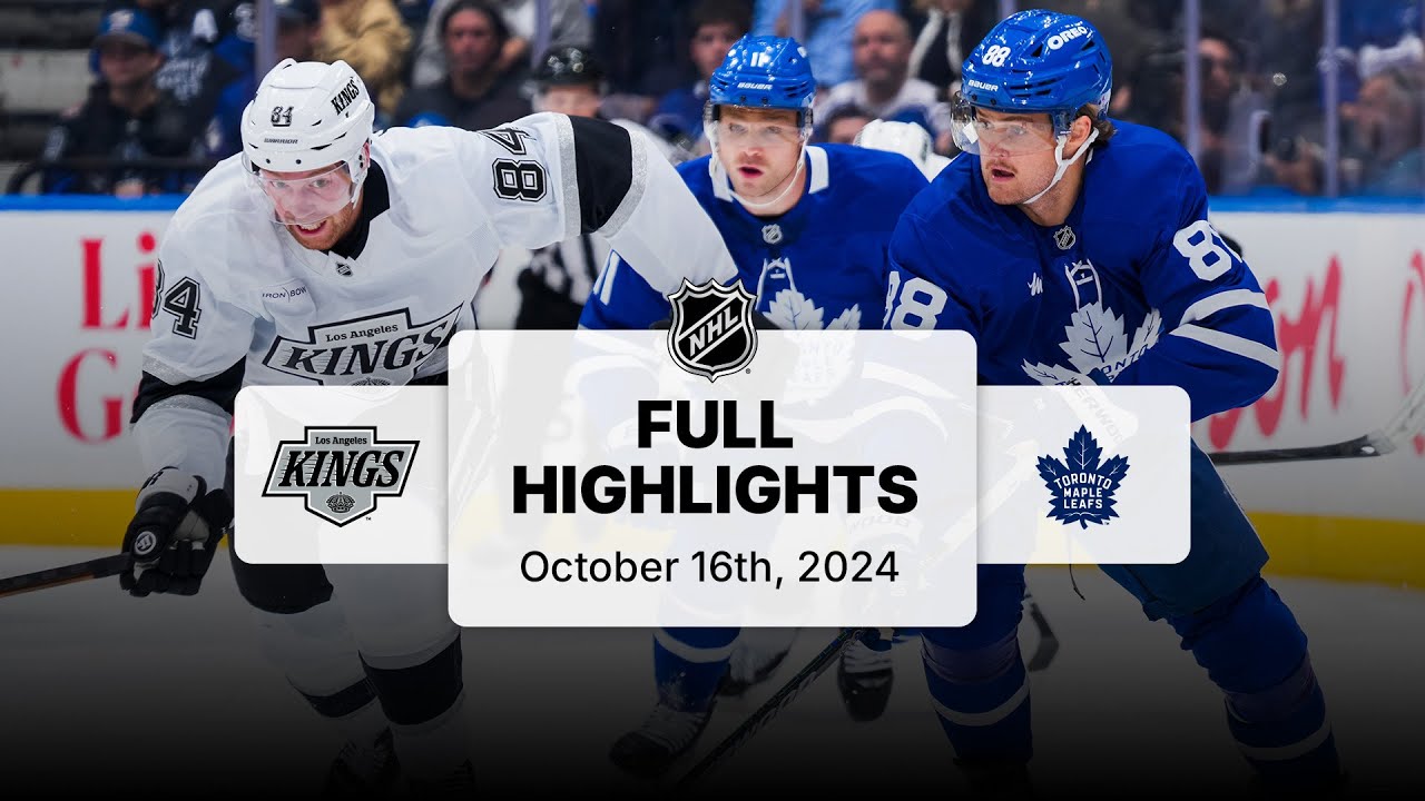 Kings at Leafs | October 16, 2024 | NHL Full Game Highlights