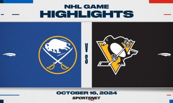 NHL Highlights | Sabres vs. Penguins - October 16, 2024