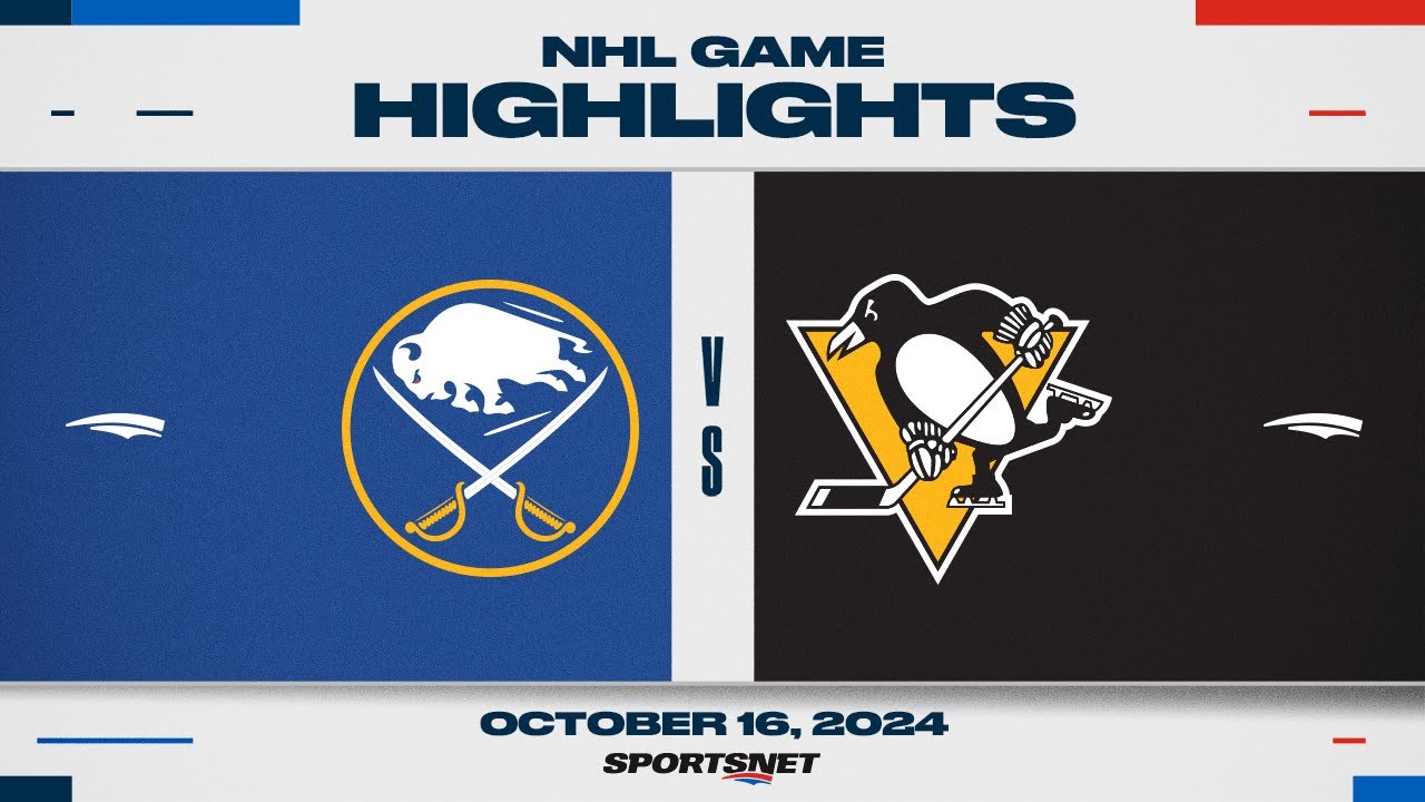 NHL Highlights | Sabres vs. Penguins - October 16, 2024