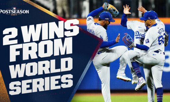 FULL 9TH INNING: The Dodgers are now TWO WINS from the World Series!