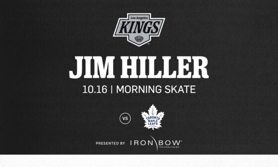 Head Coach Jim Hiller | 10.16 LA Kings Morning Skate ahead of game vs Toronto Maple Leafs