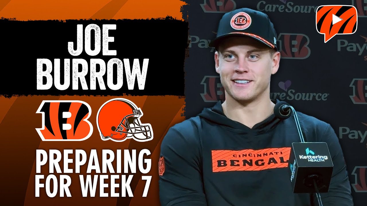 Joe Burrow on Bengals Matchup With Browns, Key to Beating Cleveland