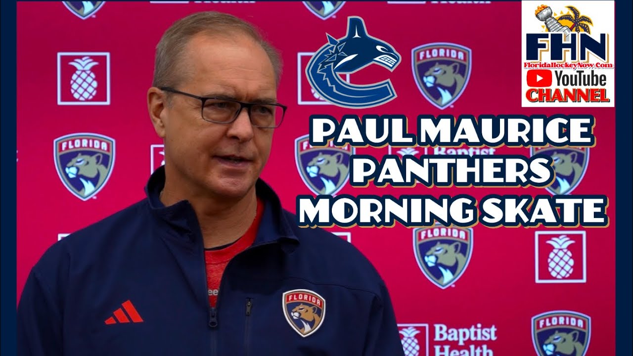 Paul Maurice, Florida Panthers Morning Skate vs. Vancouver Canucks