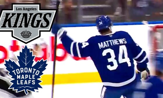 Toronto Maple Leafs VS Los Angeles Kings 10 16 24 Highlights w/Superbman