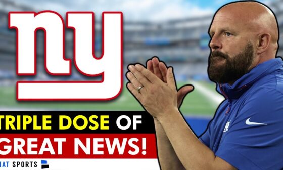 NY Giants Just Got a TRIPLE DOSE Of GREAT NEWS