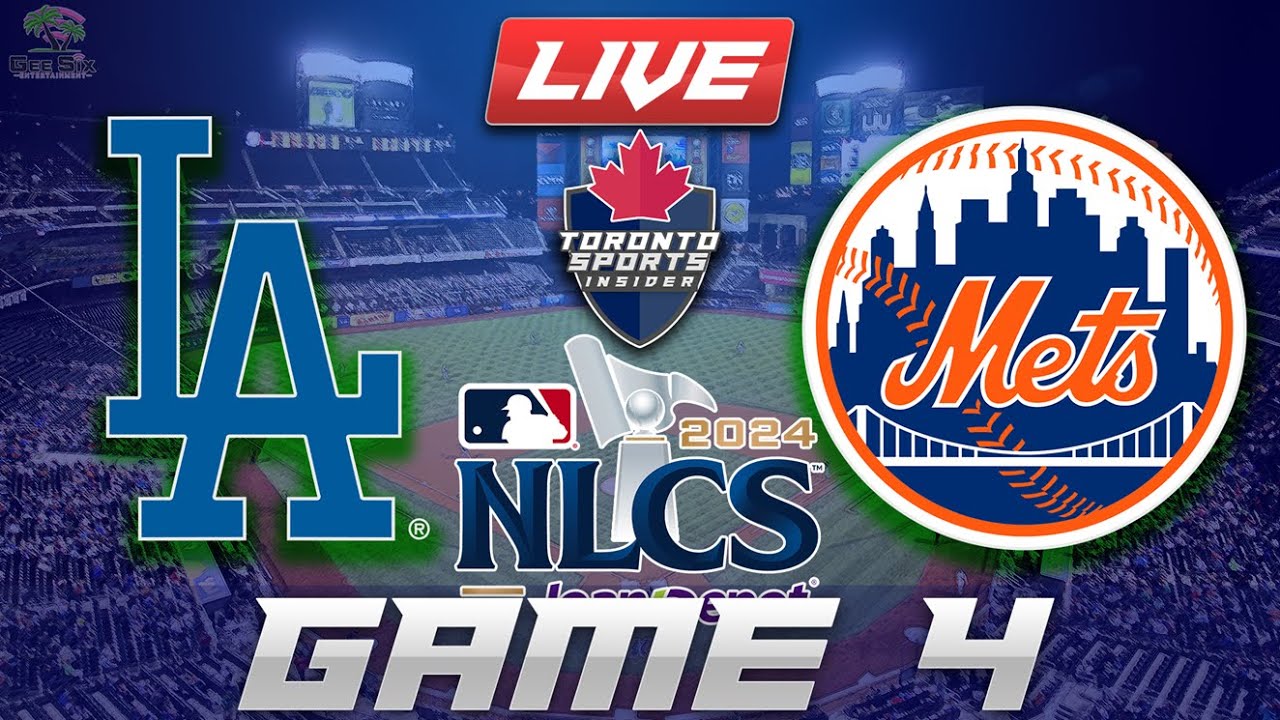 Los Angeles Dodgers vs New York Mets NLCS Game 4 LIVE Stream Game Audio | MLB Playoffs Cast & Chat