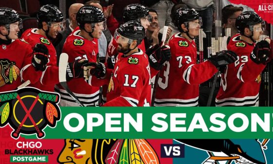 Tyler Bertuzzi, Chicago Blackhawks sink Sharks in Home Opener | CHGO Blackhawks POSTGAME Podcast