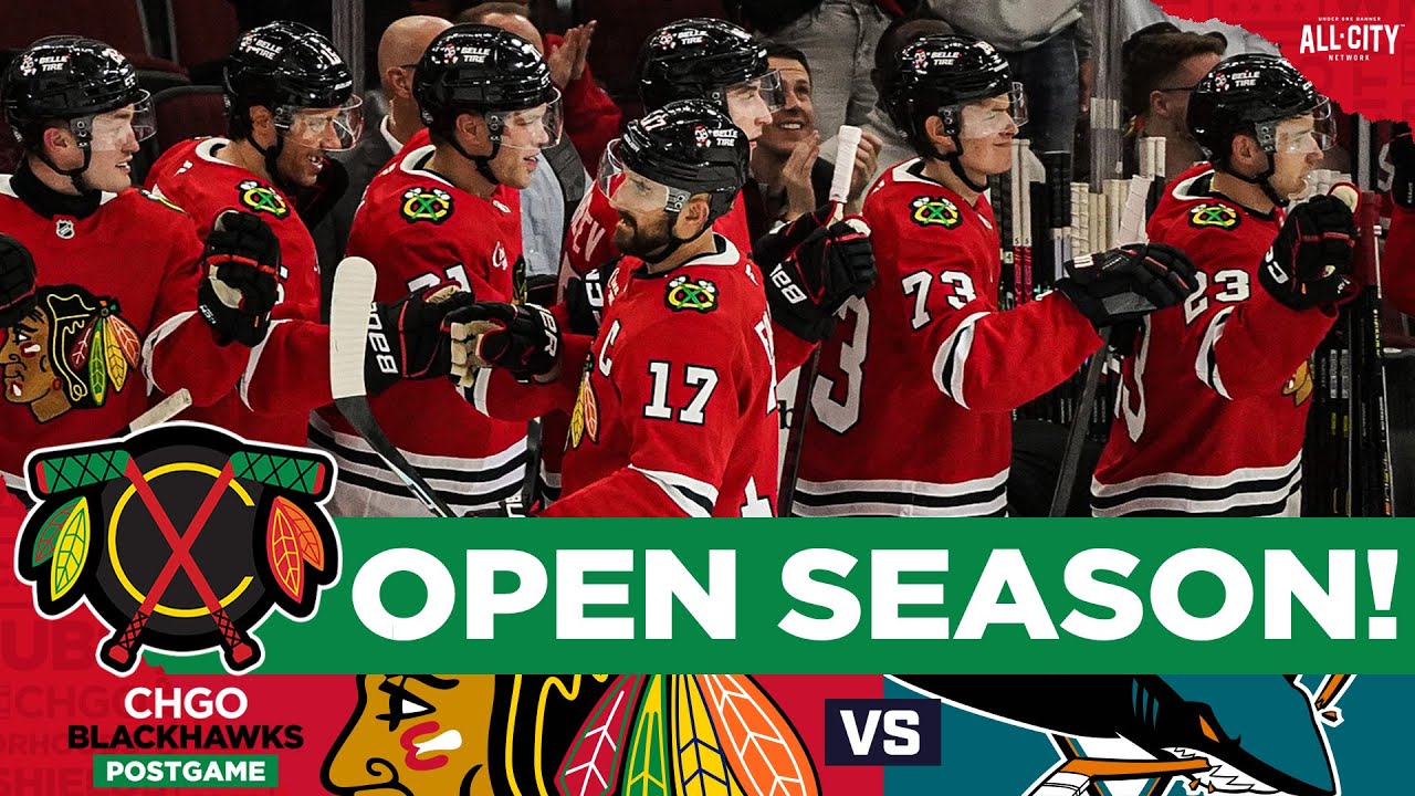 Tyler Bertuzzi, Chicago Blackhawks sink Sharks in Home Opener | CHGO Blackhawks POSTGAME Podcast