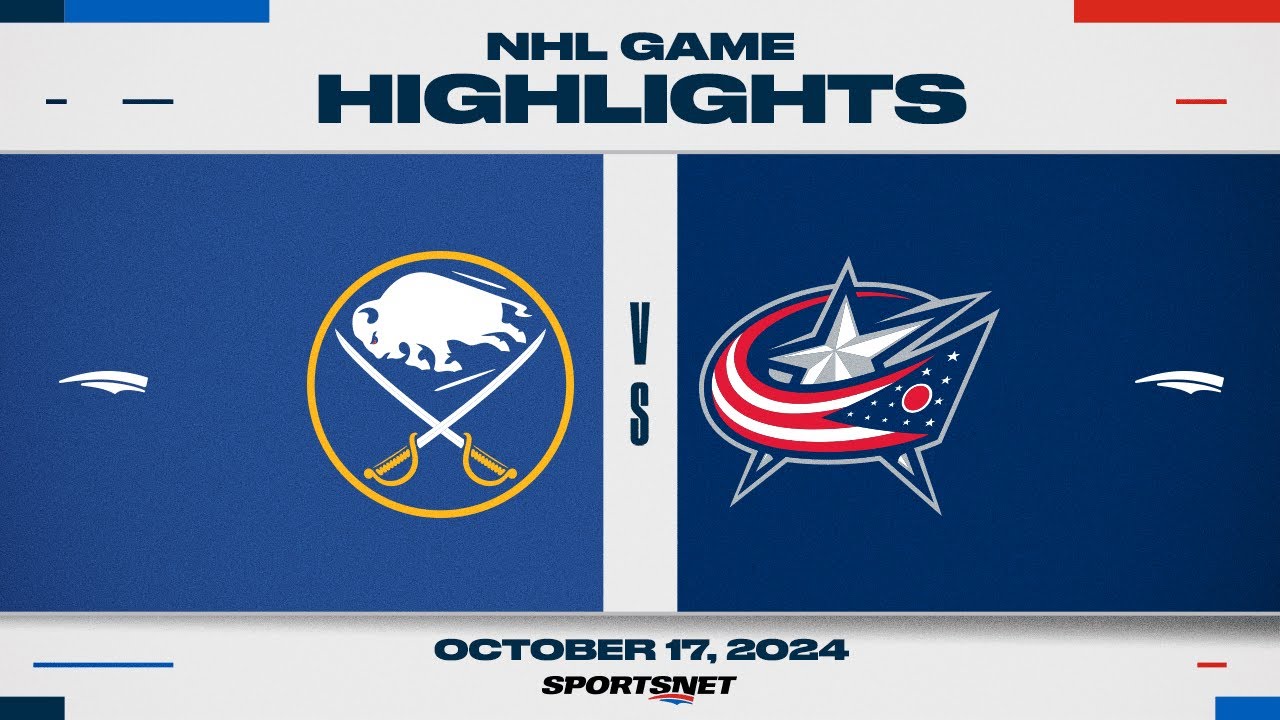 NHL Highlights | Sabres vs. Blue Jackets - October 17, 2024