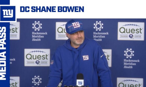 Shane Bowen on Defending The Eagles | New York Giants