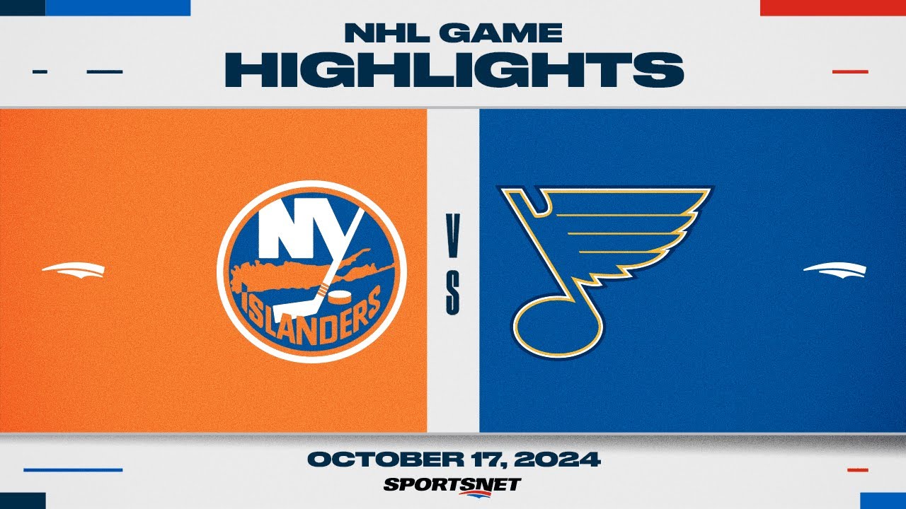 NHL Highlights | Islanders vs. Blues - October 17, 2024