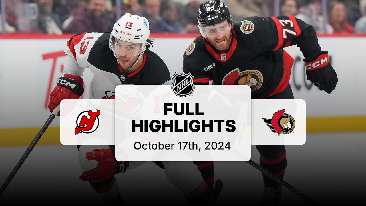 Devils at Senators | October 17, 2024 | NHL Full Game Highlights