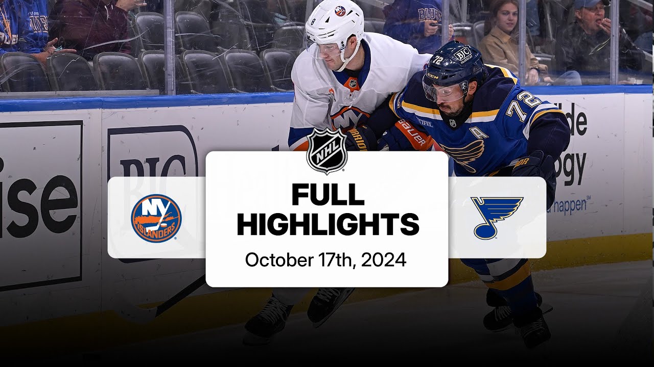 Islanders at Blues | October 17, 2024 | NHL Full Game Highlights