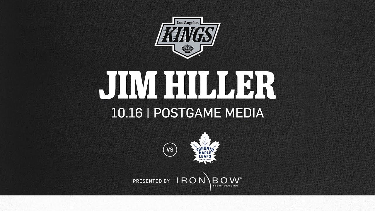 Head Coach Jim Hiller | 10.16 LA Kings fall to Toronto Maple Leafs | Postgame Media