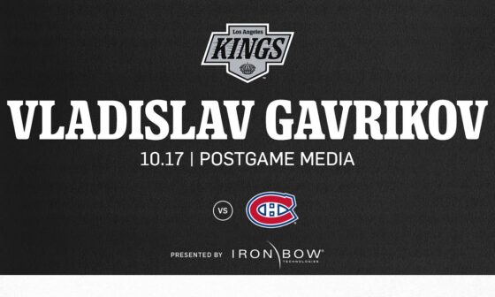 Defenseman Vladislav Gavrikov | 10.17 LA Kings Win over Montreal Canadiens