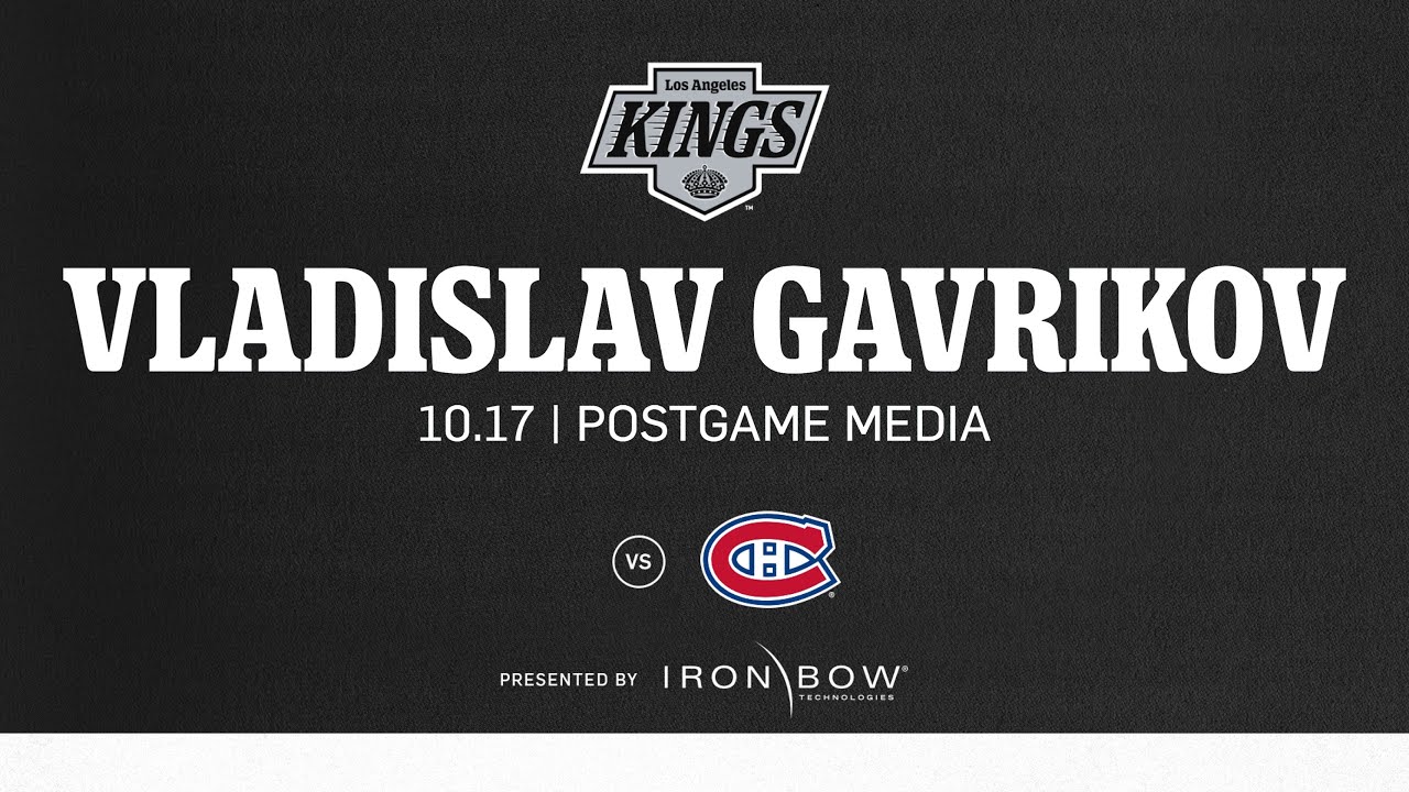 Defenseman Vladislav Gavrikov | 10.17 LA Kings Win over Montreal Canadiens